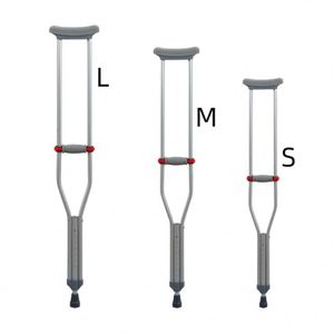 Muleta de cobre ajustable personalizable de fábrica, muletas plegables de aluminio para discapacitados, 1,5 m - Product Image 1