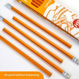 Lot de 12 crayons en plastique HB avec gommes 2B ensemble de crayons en bois pour élèves du primaire fournitures d'écriture culturelle en gros - Product Image 3