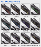 Setir Kemudi Kulit Serat Karbon Premium dengan LED untuk Seri 1/2/3/4/5 X3/X5/M3/E60/E72/E90/F Chassis Sporty 40mm Grip