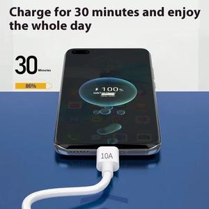 <span class=keywords><strong>Cable</strong></span> de <span class=keywords><strong>Carga</strong></span> Rápida Tipo-C de 120W para Teléfono Móvil, Universal para Glory, con Revestimiento de PVC, Gran Venta - Product Image 3