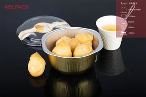Taza <span class=keywords><strong>de</strong></span> papel <span class=keywords><strong>de</strong></span> aluminio desechable para horno, panadería, magdalenas, queso, pastel, taza, curry, arroz, sopa, tazón, pastel, Pan, Salman, atún, contenedor con tapa para mascotas - Product Image 6