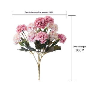 Bouquet de petites fleurs artificielles de chrysanthème pour décoration intérieure, mariage, plantes murales, fleurs artificielles injectées - Product Image 4