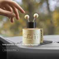Diffuseur de voiture de luxe, parfum élégant pour voiture avec parfum longue durée, aromathérapie sans flamme, diffuseur d'huiles essentielles
