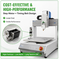 Robot d'assemblage de circuits imprimés CNC de bureau intelligent à 3 axes avec distributeur de colle/pâte à souder SMT/SMD 1,8 kW 110/220 V Garantie 1 an