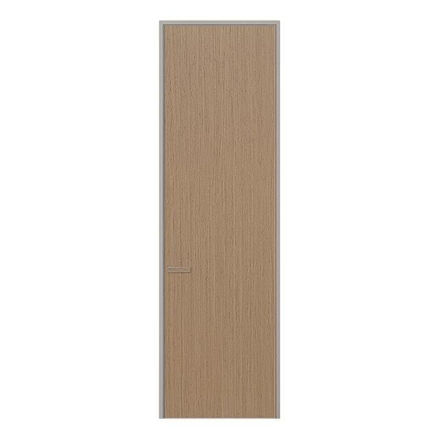 Premium Aluminum Wood Door Solid Aluminum Frame Flame-Retardant Core Waterproof Moisture-Resistant Low-Maintenance for Bedrooms