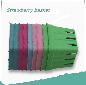 Tùy Chỉnh Màu Phân Hủy Sinh Học Giấy Bột Giấy Đúc Hộp Trái Cây Cho Berry - Product Image 2