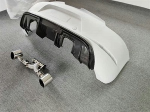 Kit de Carrocería Grande de Fibra de Carbono Estilo GT4 Modificado, Parachoques Trasero con Salida de Escape para Porsche 981 Boxster Cayman, Piezas de Tuning - Product Image 2