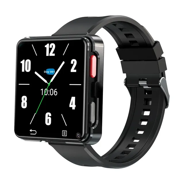 S998 Unisex Global Band Square Silicone Large Screen Android 11 HD Dual Camera GPS/WiFi Magnetic Charging Detachable Smartwatch