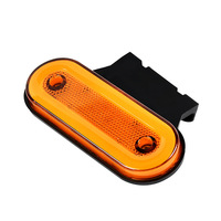 Feu de position latéral pour camion 12V 24V Feux de remorque à LED Bus Camper Van Feux arrière de voiture Rouge Blanc Ambre avec support