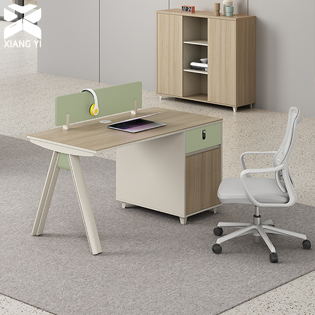 Open Plan Modular Office Table Team Workstation Desk with Low Partition for Collaboration Office Desks and Workstations