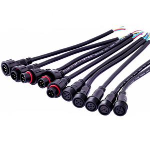 5 Pins 0.3mm2 AWM <span class=keywords><strong>2464</strong></span> PowerสายไฟIP67 กันน้ำสายเชื่อมต่อ - Product Image 4