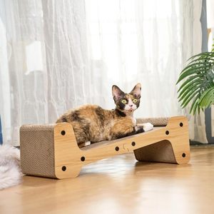 Rascador de gato con marco de madera de Vietnam, sofá de salón, Cama de Gato de cartón corrugado para gatos de interior - Product Image 2