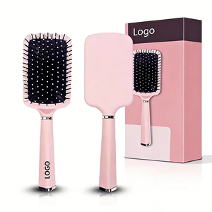 Brosse de massage du cuir chevelu personnalisée avec logo, brosse à cheveux humide, peigne à soies douces avec coussin d'air, peigne pour un toilettage sans douleur - Product Image 1