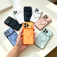 Coque de téléphone magnétique 2-en-1 bicolore antichoc hybride PC TPU à adsorption pour iPhone 17 Pro Max – Vente en gros