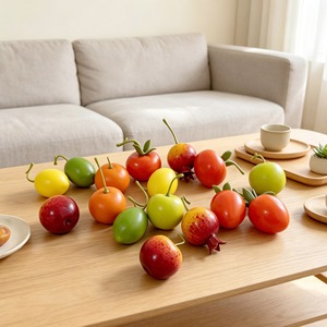 Fruits artificiels en mousse pour la décoration intérieure : modèles grenade, pomme, citron, accessoires de photographie, 6 pouces, 15 grammes, sans pot - Product Image 2