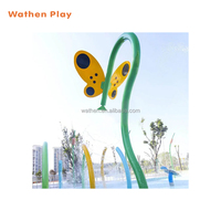 Équipement de jeux aquatiques extérieur en fibre de verre coloré WSCF-4608 pour parcs aquatiques commerciaux - Vente en gros