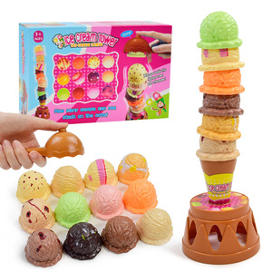 Juguete de Apilamiento de Helados, Juego de Mesa Interactivo para Padres e Hijos, Coordinación Mano-Ojo, Juguete Educativo Temprano - Product Image 1