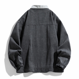 Chaqueta con logotipo personalizado para hombre, chaqueta de piloto con herramientas de lavado de calle de estilo americano, abrigo de moda informal y versátil, guapo - Product Image 5