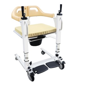 Hand Cranked Patient Transfer Machine Single Double Crank Home Use Toilet Lift <b>Shower</b> <b>Chair</b> Carbon Steel Sunflower Color - Product Image 1