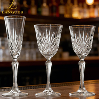 Verres à vin rouge Bordeaux ovales de conception européenne Lanques, fabriqués à la machine, compatibles lave-vaisselle pour la maison et l'hôtellerie