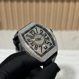 Reloj Mecánico Automático de Lujo Hip-Hop Negro para Hombre, con Moissanita, Tendencia de Moda, 24mm, Alta Calidad, Superventas 2026 - Product Image 2