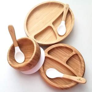 Silicona Bebé Alimentación Essentials BPA Libre Succión Tazón Placa Divisor Entrenamiento Cuchara Tenedor Niño Vajilla - Product Image 4