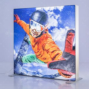 Comptoir portable en aluminium avec boîte à lumière LED pop-up SEG, design durable pour l'<span class=keywords><strong>Expo</strong></span> 2020 - Product Image 2