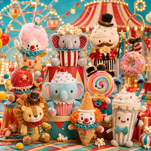 Animaux en peluche Kawaii alimentaires très demandés, peluches personnalisées écologiques pour promotions de marque, commandes en gros, échantillonnage rapide - Product Image 1