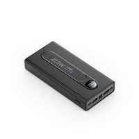 Batterie externe 20000mAh, charge rapide PD 22.5W, chargeur portable, affichage numérique, sortie USB Type-C pour les voyages