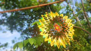Wholesale Colorful Home Outdoor <b>Garden</b> Decor Yard Hanging 3d Metal Stainless Steel Wind Spinner - Product Image 5