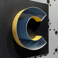 Letras de Espejo Infinito LED 3D Personalizadas, Letreros Luminosos de Acrílico Neón para Negocios, Logotipos Artísticos para Oficinas, Tiendas, Empresas, Decoración, Transformador