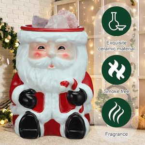 Diffuseur de parfum électrique en céramique de Noël Père Noël pour la décoration de la maison en vacances Cadeau - Product Image 2