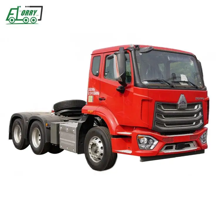 Alta calidad SINOTRUCK HOWO N7 6X4 Heavy Duty Trailer Truck Tractor de segunda mano con cámara trasera