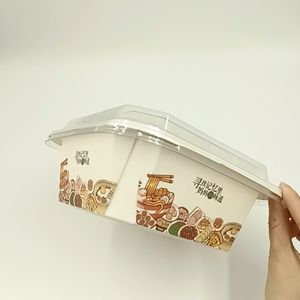 Tazón de Papel Kraft Marrón para Envasado de Alimentos con Cualquier Diseño para Vasos de Comida para Llevar, Ensaladas, Pasteles, Galletas, Azúcar, Sushi, Frutas, Bocadillos, Pizza - Product Image 1