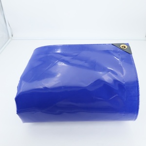Bâche tissée imperméable bleue robuste de style uni pour usage extérieur - Product Image 5