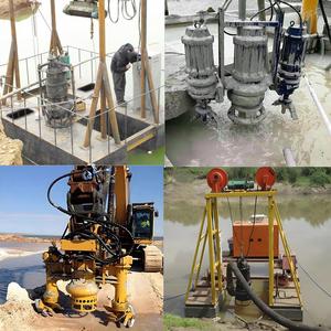 Pompe submersible pour boues, petite drague à sable pour puits profonds, pompe à boue et eaux usées en acier inoxydable pour sols lourds - Product Image 6