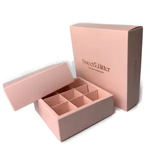 Nice Price Foldable Chocolate Packaging Gift Box For 9 16pcs Chocolate with your own logo