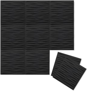 Panneau mural 3D géométrique en PVC UDK, <span class=keywords><strong>prix</strong></span> d'usine, revêtement mural imperméable pour salon, chambre à coucher, décoration intérieure, <span class=keywords><strong>noir</strong></span> <span class=keywords><strong>mat</strong></span> - Product Image 5