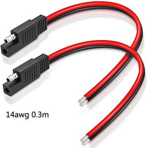 SAEConnector kabel ekstensi baterai otomotif, 2 Pin cepat memutuskan kawat konektor Harness ke kabel konektor harness - Product Image 3