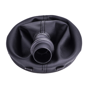 Gear <b>Shift</b> <b>Knob</b> Cover Leather Black For Volkswagen T5 Manual Transmission - Product Image 5