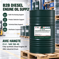 Huile moteur diesel entièrement synthétique haute performance AVIC HANGTE CI-4 5W-40 200L pour camions, générateurs et engins de construction
