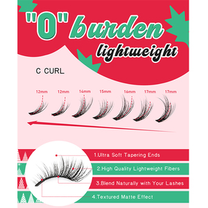 Kits de Pestañas Individuales al por Mayor, Extensiones de Pestañas con Logotipo, Kit de Extensiones de Pestañas en Racimo Hechas a Mano para Maquillaje - Product Image 2