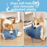Jouet sonore en peluche pour chien – Résistant aux morsures, pour le nettoyage des dents, auto-entretenant, anti-ennui pour chiots, Corgis/Bichons