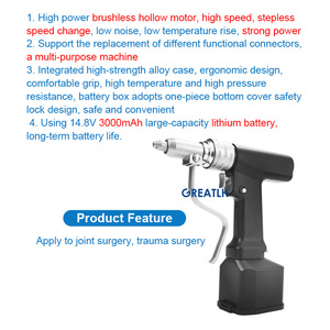 Trapano elettrico chirurgico ortopedico per trapano, - Product Image 2