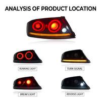 Faro Trasero Full LED Lámpara Trasera Luz de Freno para Mitsubishi Lancer Evo 2006