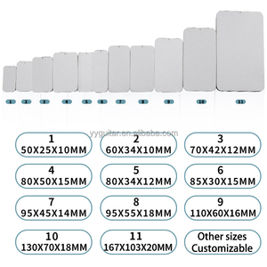 Hot Bán Kim Loại Cấp Thực Phẩm Gói Hộp Lưu Trữ Tùy Chỉnh Kích Thước In Màu Hình Chữ Nhật Bạc Hà Kẹo/Lip Balm Mini Hộp Thiếc Với Trượt - Product Image 6