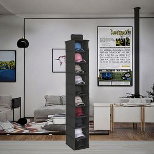 Modern Ten-Layer Folding Non-Woven Fabric Storage Rack for Living Room Factory Supply for <b>Shoes</b> Buggy Bag Hat Underwear Hanging - Product Image 2