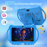 Tableta Educativa FHD de 7.0 Pulgadas de Alta Gama para Niños, Tableta Android Resistente con Carga Rápida