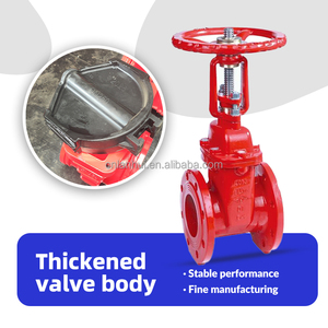 BS5163วาล์วประตูเหล็กอ่อน osy มีความยืดหยุ่น PN16 EPDM GGG50ต่อสู้กับน้ำ - Product Image 3