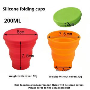 Bouteille d'eau pliable en silicone, durable, résistante à la chaleur, pour les sports de plein air, avec logo personnalisable pour les promotions et les cadeaux - Product Image 2